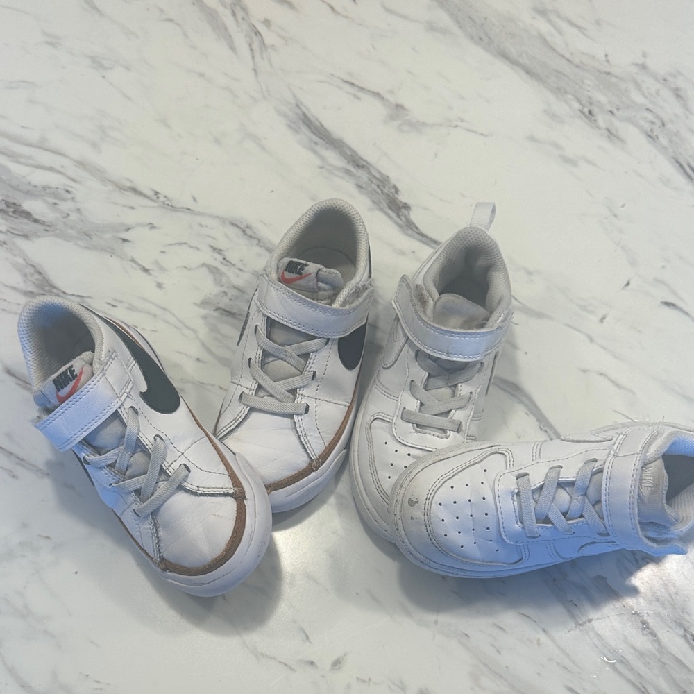 Nike Kids White and Black Sneakers Bundle